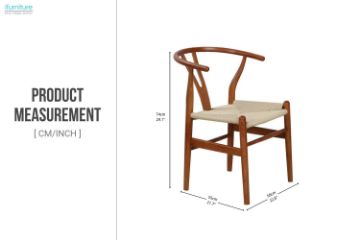 Picture of WISHBONE Solid Beech Y Replica Chair (Walnut)