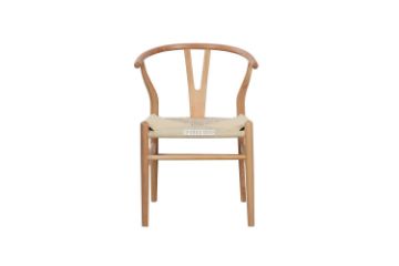 Picture of WISHBONE Solid Wood Y Replica Chair (Natural)- 53x50x79