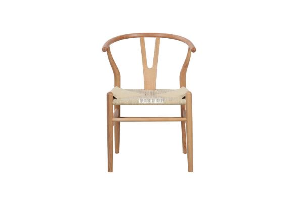 Picture of WISHBONE Solid Wood Y Replica Chair (Natural)- 53x50x79