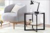 Picture of ATMOS Black Glass Top Side Table