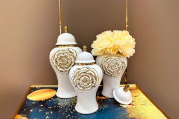 Picture of YARRA Ceramic Ginger Flower Vase