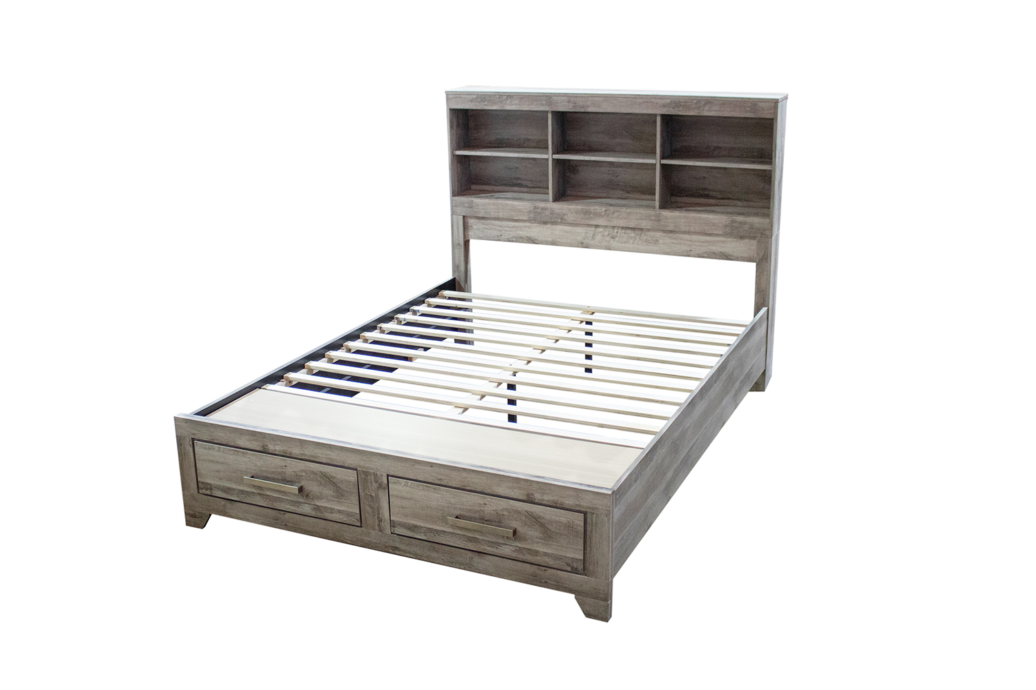 Photo inspiration: Visual Reference: Agilent Storage Bed Frame With Built In Shelves Combo Set