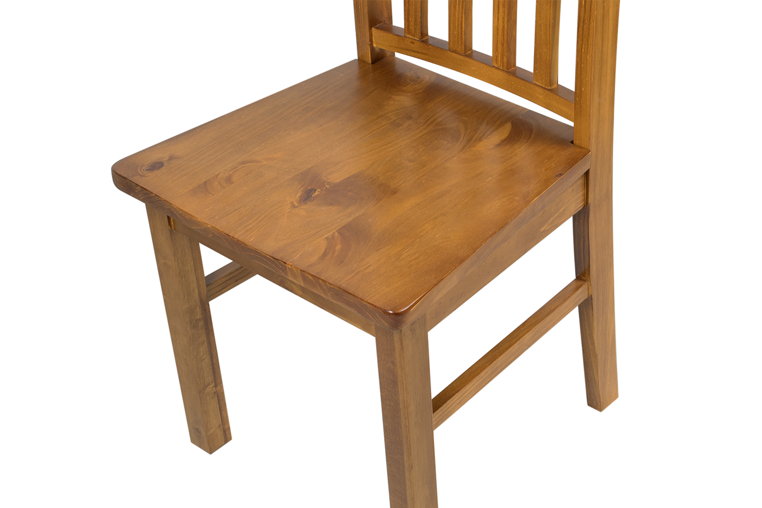 BAYARD Solid Pine Wood Dining Chair (Light Walnut) - 2 Chairs in 1 Carton