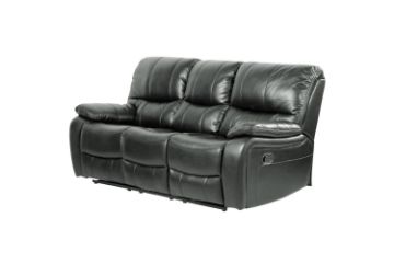 Picture of PASADENA Reclining 3 Seater Sofa with Drop Down Console (Grey)