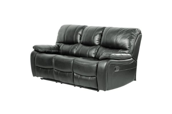 Picture of PASADENA Reclining 3 Seater Sofa with Drop Down Console (Grey)