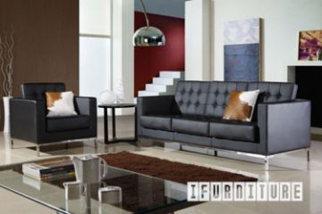 Picture of FLORENCE KNOLL Sofa Replica (Italian Leather) - 2 Seater (Love Seat)