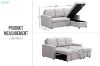 Picture of HARTFIELD Reversible Corner Sofa/Sofa Bed with Storage (Grey)