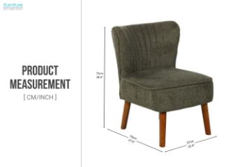 Picture of MARVEL Rubberwood Legs Accent Chair (Vert)