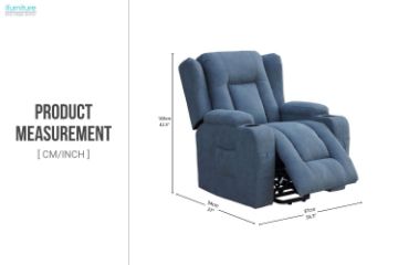 Picture of HOPPER Fabric Power Lift Chair (Grey)