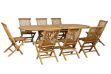 Picture of BALI 9PC Solid Teak Oval Dining Set - 1.6M - 2.4M Table
