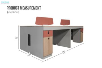 Picture of FOCUS 240 Office System 4-Seater Desk with Cabinets