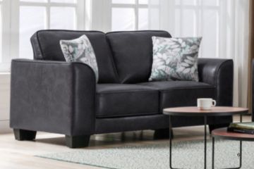 Picture of CAMILLA Air Leather 2-Seater Sofa (Black)