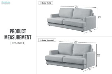 Picture of KOSTA 2/3 Seater Fabric Sofa Range - Water, Oil & Dust Resistant 