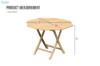 Picture of BALI Solid Teak Wood D120 Octagonal Outdoor Table