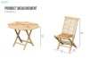 Picture of BALI 5PC Solid Teak D120 Octagonal Dining Set