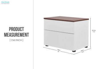 Picture of OLGA 2-Drawer Bedside Table