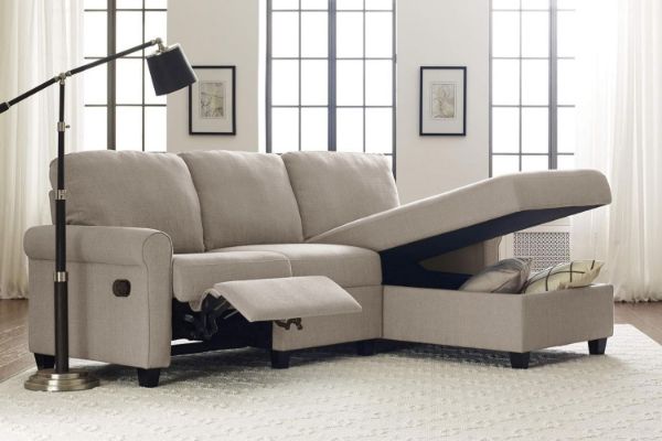 Picture of ORIANA Chaise Facing Right Fabric Sectional Sofa