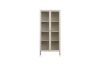 Picture of STARK Steel Frame 180x80cm 2-Door Transparent Glass Display Cabinet (Cream)