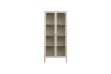 Picture of STARK Steel Frame 180x80cm 2-Door Transparent Glass Display Cabinet (Cream)