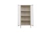 Picture of STARK Steel Frame 180x80cm 2-Door Transparent Glass Display Cabinet (Cream)