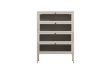 Picture of STARK Steel Frame 4-Door Transparent Glass Shoe Cabinet (Cream) 