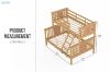 Picture of FORESTER Solid Wood Single-Double Bunk Bed