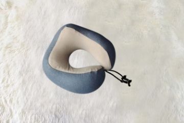 Picture of ENDY Memory Foam U-shape Neck Pillow - Grey with Beige 