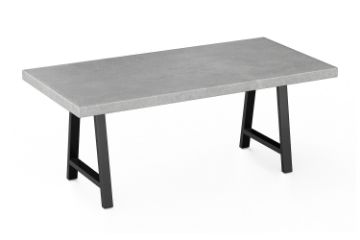 Picture of SYNERGYPLUS Dining Table with A-Frame Metal Legs (Cement Grey) - 180x90