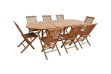 Picture of BALI 9PC Solid Teak Oval Dining Set - 1.8M - 2.4M Table
