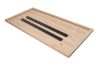 Picture of SYNERGYPLUS Dining Table with Square Metal Legs (Natural Oak) - 160x90