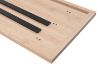 Picture of SYNERGYPLUS Dining Table with Trapezoid Metal Legs (Natural Oak) - 160x90