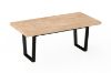 Picture of SYNERGYPLUS Dining Table with Trapezoid Metal Legs (Natural Oak) - 160x90
