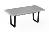 Picture of SYNERGYPLUS Dining Table with Trapezoid Metal Legs (Cement Grey) - 160x90