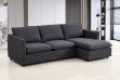 Picture of BENDON Fabric Sectional Sofa (Dark Grey)  - Chaise Facing Right