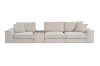 Picture of Miranda Modular Sofa with Ottoman & Console Power & USB Ports - Water Resistant