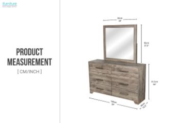 Picture of AGILENT 6-Drawer Dresser with Mirror