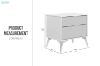 Picture of BRAYA 2-Drawer Bedside Table with Mirror