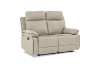 Picture of SORIANO Air Leather Manual Reclining Sofa Range (Greige) - 1 Seat Recliner Chair (1R)