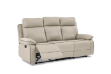 Picture of SORIANO Air Leather Manual Reclining Sofa Range (Greige) - 3 Seat Recliner Sofa (3RR)