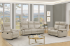 Picture of SORIANO Air Leather Reclining Sofa Range (Greige) - 3RR + 2RR + 1R Sofa Set