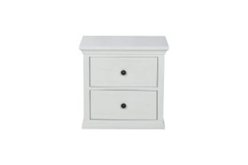 Picture of [FLOOR MODEL CLEARANCE] MADISON 2-Drawer Bedside Table (White)