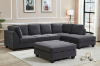 Picture of LIBERTY PREMIUM Sectional Sofa with Storage Ottoman (Dark Grey) 