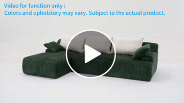 Picture of BRUNO Corduroy Sectional Compressed Sofa