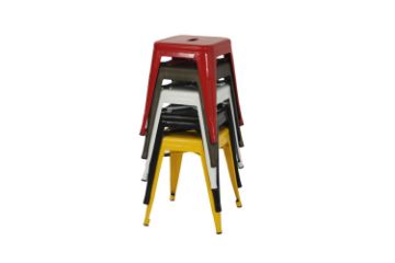 Picture of TOLIX Replica Stool Seat H45 - Black