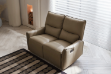 Picture of NICOLE Genuine Leather Manual Reclining Sofa Range - 2 Seat Recliner Sofa (2RR)