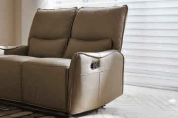 Picture of NICOLE Genuine Leather 2-Seater Manual Reclining Sofa