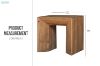 Picture of ROWAN 100% Reclaimed Pine Wood Side Table (60x60cm)