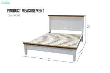 Picture of NOTTINGHAM Solid Oak Bed Frame + Forest mattress Combo Deal - Super King 