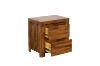 Picture of [FLOOR MODEL CLEARANCE] MALAGA 2-Drawer Bedside Table (Brown) 