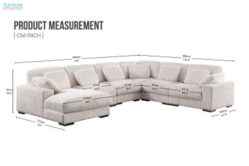 Picture of PAULINA Corduroy Fabric Modular Sofa Set